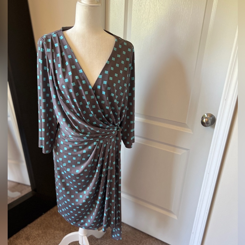 Maggie Boutique faux wrap dress